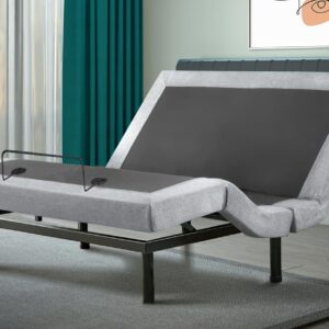 Irvine Home Collection Queen Adjustable Bed Base | Dual Massage | USB Ports | Zero Gravity | Anti-Snore | Memory Positions | Under Bed Lighting | Wireless Remote | Zero Clearance