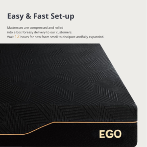 MLILY EGOHOME 14 Inch Queen Memory Foam Mattress for Back Pain