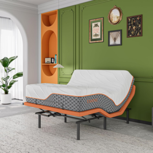 Queen Adjustable Bed Frame + 14” Hybrid Matt, Bed Base with Massage, Pillow-tilt, Smart App Control, Ergonomic Incline, Zero Gravity, Dual USB Port, Under..